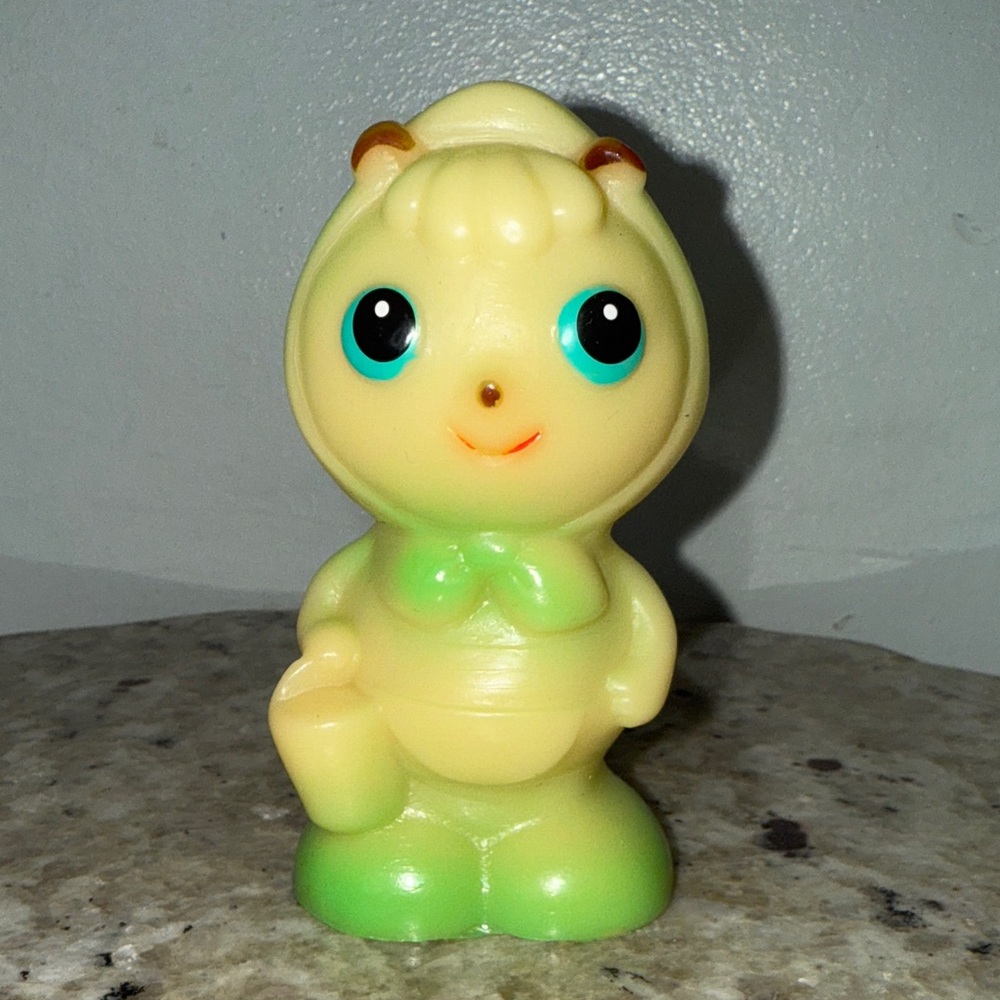 Rare Vintage USSR Soviet Union Russian Rubber Squeaky Toy Little Girl 4”